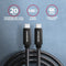 Axagon BUCM32-CM20AB - Aansluitkabel USB-C - 2 m 20 Gbit/s gegevensoverdracht - Zwart