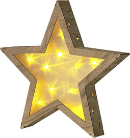 Beliani NASTOLA - Decofiguur - Lichte houtkleur - Populierhout