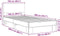 vidaXL - Bedframe - bewerkt - hout - en - metaal - gerookt - eikenkleurig - 100x200 - cm
