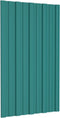 vidaXL - Dakpanelen - 36 - st - 80x45 - cm - gegalvaniseerd - staal - groen