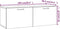 vidaXL - Wandkast - 100x36,5x35 - cm - bewerkt - hout - hoogglans - wit