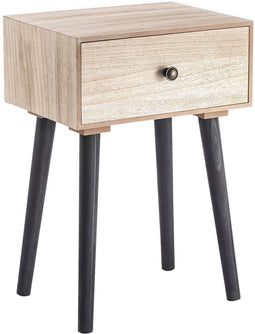 Nachtkastje Vinthera Moa Staal Natuurlijk 35 x 26 x 50 cm