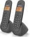 Profoon PDX620 - DECT telefoon met 2 handsets - uitbreidbaar tot 5 toestellen - zwart (2 stuks)