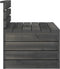 vidaXL - Tuinmiddenbank - pallet - massief - grenenhout - donkergrijs