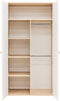 Bopita Lucas 2-deurskast - Wit/Naturel