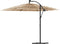 vidaXL - Parasol - met - stalen - paal - 269x269x235 - cm - bruin