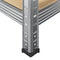vidaXL - Opbergrek - 5-laags - staal - en - bewerkt - hout - grijs