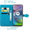 iMoshion Hoesje Geschikt voor Motorola Moto G 5G Hoesje Met Pasjeshouder - iMoshion Mandala Bookcase - Turquoise