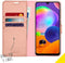 Accezz Galaxy A31 - Flip Cover - Krasbestendig Schokbestendig - Rosé Goud