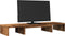 vidaXL - Monitorstandaard - verstelbaar - 80x24x10,5 - cm - hout - oud - houtkleurig