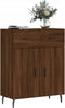 vidaXL - Dressoir - 69,5x34x90 - cm - bewerkt - hout - bruin - eikenkleur