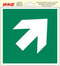 Pickup Pictogram 20x20 cm - Vluchtweg pijl schuin