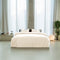 Kayori Emma Dekbedovertrek Katoensatijn - 140x200-220 + 1 sloop - Eenpersoons - Offwhite