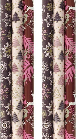 Benza Kerst KE123 - Cadeaupapier - 6 rollen 200 x 70 cm - Multikleur (6 stuks)