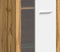 Furnilux Jam - Vitrinekast - 35x60x159cm - Wit eiken
