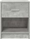 vidaXL - Nachtkastjes - 2 - st - met - lade - 40x34x50 - cm - betongrijs