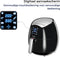 MPM - Hetelucht Friteuse - Airfryer XXL 4,5 liter - 8 Programma's - Digitaal Touch-paneel