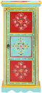 vidaXL - Hoge - kast - handgeschilderd - 40x30x90 - cm - massief - mangohout