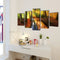 vidaXL - Canvas - muurdruk - set - bos - 100 - x - 50 - cm