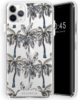Selencia Hoesje Geschikt voor iPhone 11 Pro Max Hoesje - Selencia Zarya Fashion Extra Beschermende Backcover - Palmtree