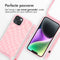 iMoshion Hoesje Geschikt voor iPhone 14 Hoesje Met Koord - iMoshion Siliconen design hoesje met koord - Roze / Retro Pink