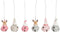 Kerstversiering DKD Home Decor Metaal Hars (5 x 5 x 9 cm) (6 Stuks)