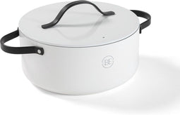 BE Living Essential Braadpan - Ø 24 cm - Keramisch - PFAS vrij - Inductie - Wit