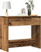 vidaXL - Wandtafel - 89x41x76,5 - cm - bewerkt - hout - oud - houtkleurig