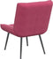 vidaXL - Relaxstoel - 64x74x84 - cm - fluweel - wijnrood