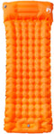 vidaXL - Kampeermatras - met - kussen - zelfopblazend - 1-persoons - oranje