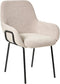 ALGONA - Eetkamerstoel - Beige - Bouclé
