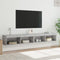 vidaXL - Tv-meubels - met - LED-verlichting - 2 - st - 100x30x30 - cm - betongrijs