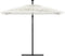 vidaXL - Parasol - met - stalen - paal - 269x269x235 - cm - wit