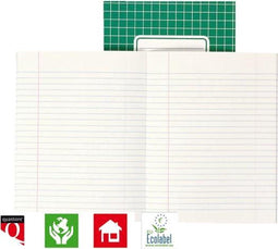 5 SCHRIFTEN 210X165MM 80BLZ GELINIEERD ASSORTI