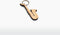 Berben Design Sleutelhanger Saxofoon - Esdoorn - 6.5 x 3 x 0.6cm