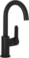 Saqu Dream - Wastafelkraan - 21 cm Hoge Draaibare Uitloop - Mat Zwart