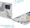 iMoshion Hoesje Geschikt voor Samsung Galaxy A71 Hoesje Siliconen - iMoshion Design hoesje - Meerkleurig / Zwart / Goud / Glamour Botanic