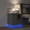 vidaXL - Nachtkastje - met - LED - in - Grijs - Sonoma - 50x34,5x50 - cm