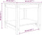 vidaXL - Salontafel - 50x50x45 - cm - massief - grenenhout - honingbruin