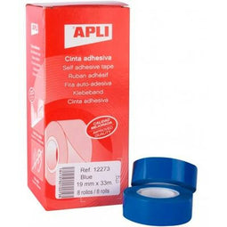 Plakband Apli Blauw 19 x 33 mm