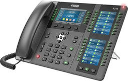 Fanvil X210 V2 - VoIP-telefoon - 20 regels LCD-scherm - Zwart