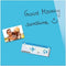 Sigel Be!Board - Glas-magneetbord 45 x 45 cm - Magnetisch met neodym-magneten - Blauw