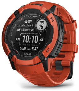 Garmin Instinct 2X Solar - Smartwatch - Zonne-energie - Rood