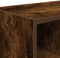 vidaXL - Schoenenrek - stapelbaar - 89,5x30x40 - cm - gerookt - eikenkleurig