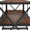 tectake® Indianapolis - TV-meubel - 3 open planken - Donkerbruin