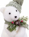 Christmas Kerstversiering Wit Multicolour Plastic Polyfoam Weefsel Beer 13 X 15 X 30 Cm