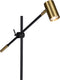 Atmooz - Vloerlamp Drita - GU10 - Staande Lamp - Stalamp - Woonkamer / Slaapkamer / Eetkamer - Zwart / Goud - Metaal - Hoogte : 156cm