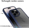 Accezz iPhone 14 Pro - 360° Full Protective Cover - Militaire valbescherming - Blauw