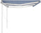 vidaXL - Luifel - handmatig - uittrekbaar - met - LED - 6x3 - m - blauw - en - wit