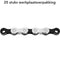 KMC X11 Silver / Black Fietsketting 11 Speed - 118 Schakels Zilver/Zwart (Bulk verpakking)